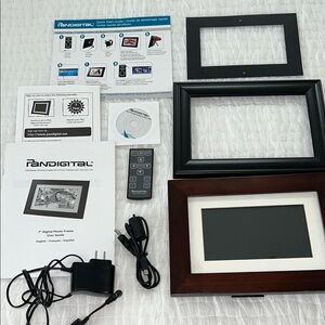 Black and Brown Digital Picture Frame